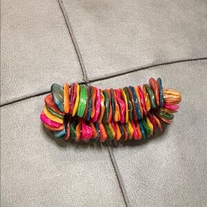 Colorful Multicolor Shell Disk Bracelet
